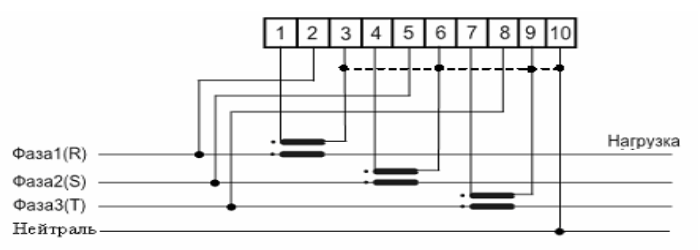 Схема подключения ЦЭ6804-U/1