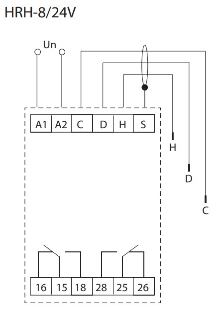 Cхема подключения HRH-8