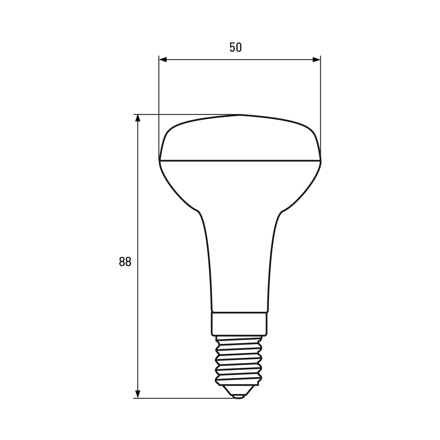 LED лампа с цоколем E14