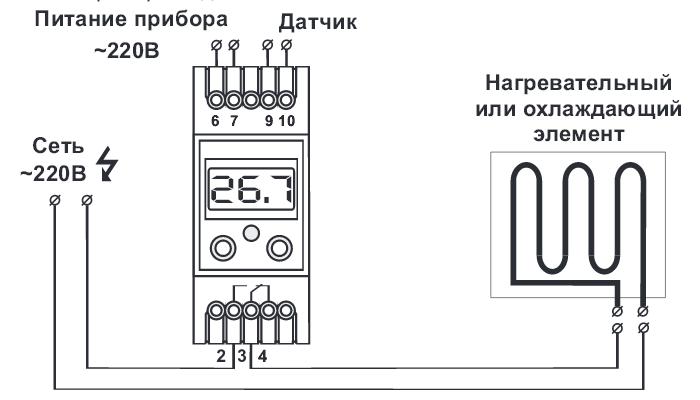 Схема подключения ТК-3