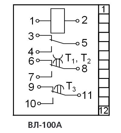 Схема подключения ВЛ-100А