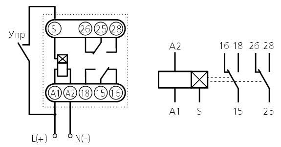 Схема подключения ВЛ-43